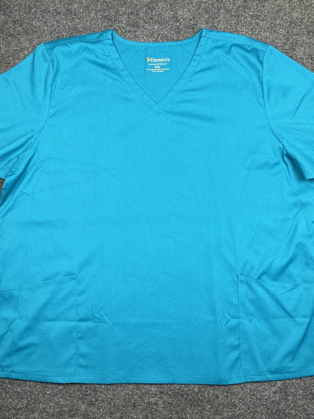 Alexanders Uniforms Elements Teal V-Neck Scrub Top - Size 3XL - nursing vet tech